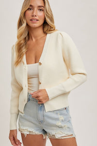 Gold Button Cardigan