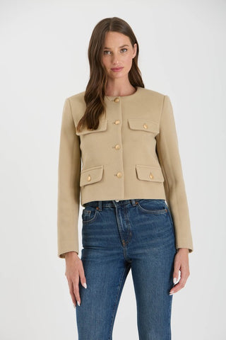 Gold Button Lady Jacket