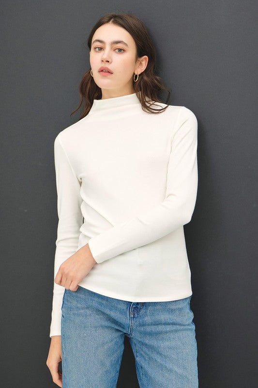 Mockneck Long Sleeve Tee