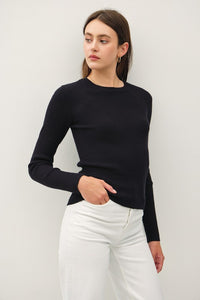 Crewneck Ribbed Sweater