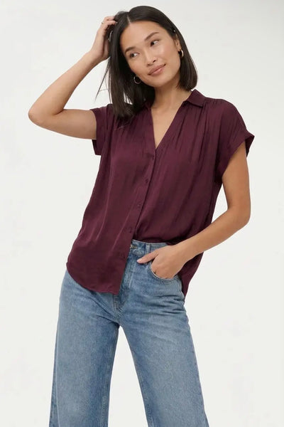 Collared Button Up Top - More Colors
