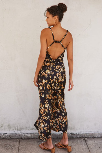 Midnight Glow Twist Back Dress