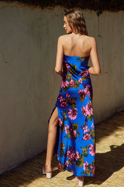 Midnight Floral Column Dress