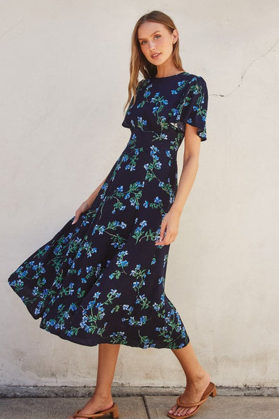 Bluebell Flutter Sleeve Dress