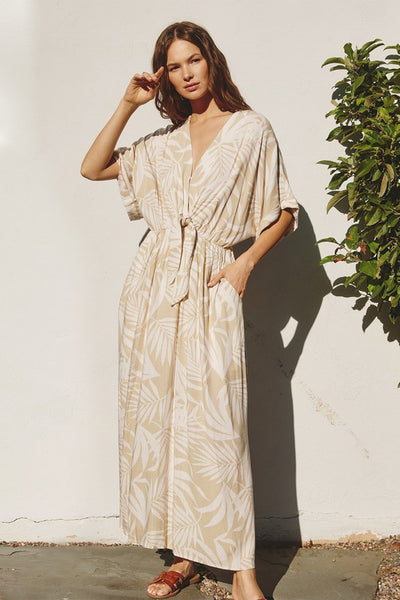 Leaf Print Maxi Dress - FINAL SALE
