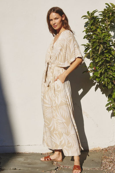 Leaf Print Maxi Dress - FINAL SALE