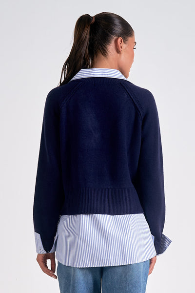 Layered Collared Sweater - More Colors