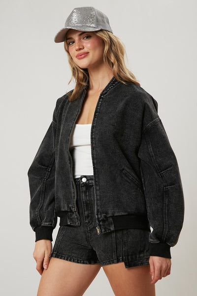 Denim Bomber Jacket