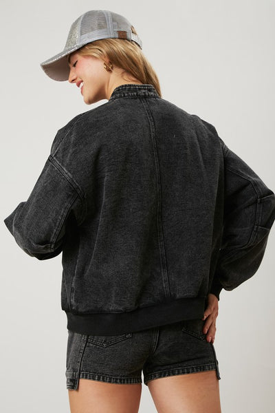 Denim Bomber Jacket