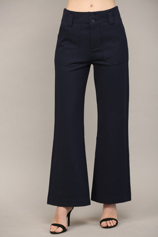 Pocket Ponte Flare Pants