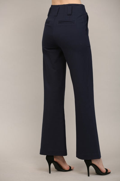 Pocket Ponte Flare Pants