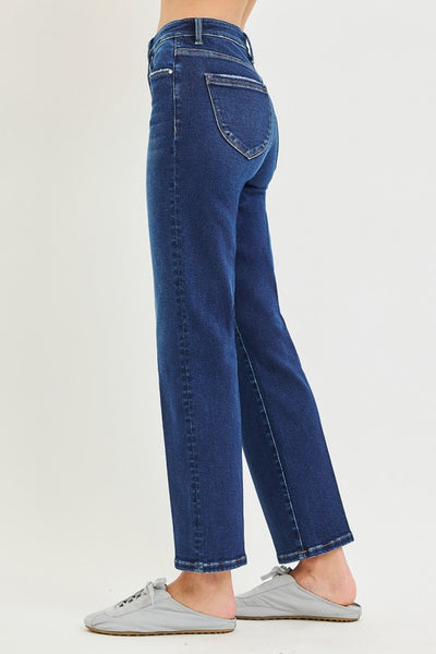 Tummy Control Ankle Straight Jeans