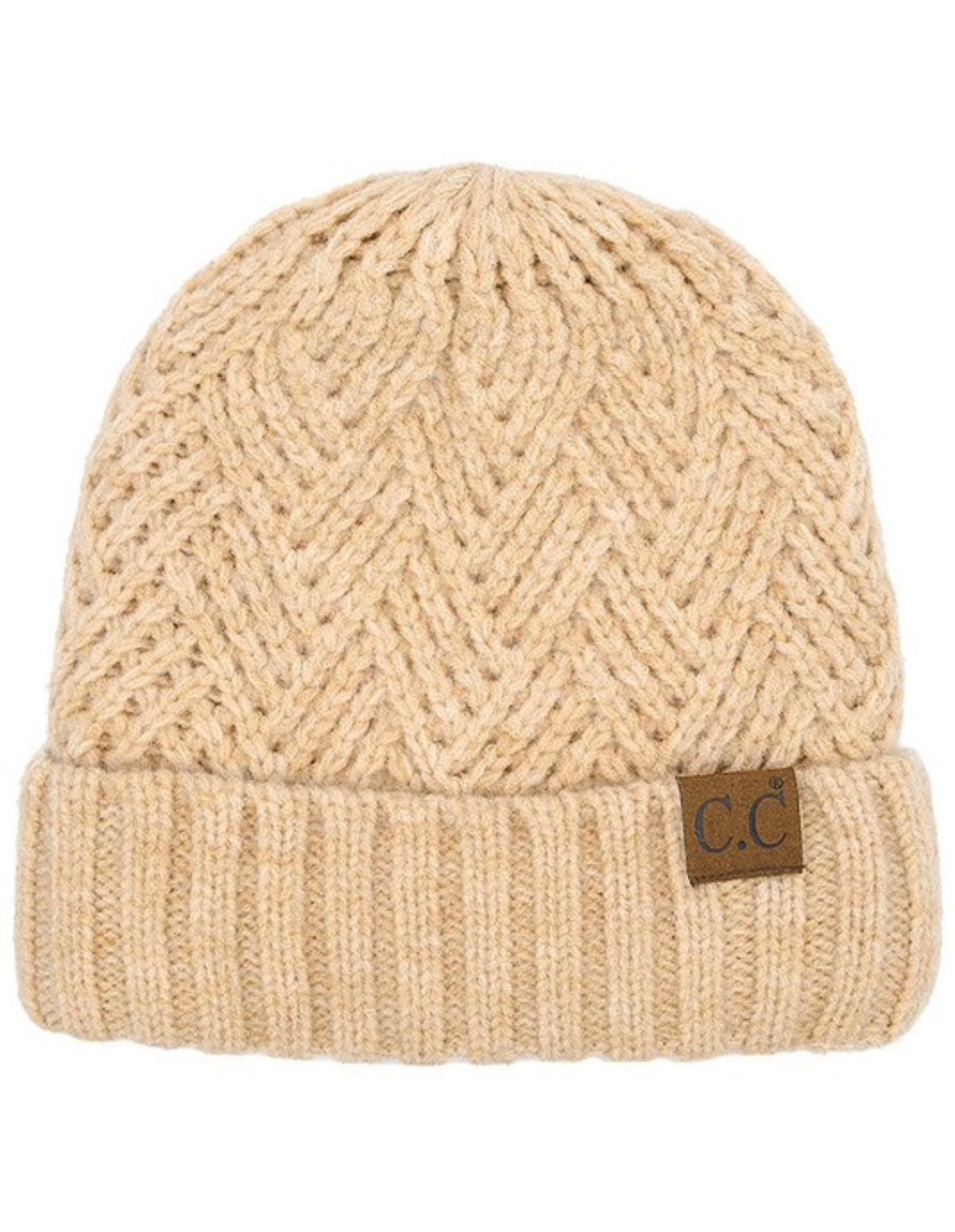 Chenille Lined Knit Beanie