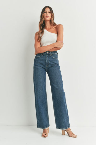 Wide Leg Skater Jeans - 2 Colors