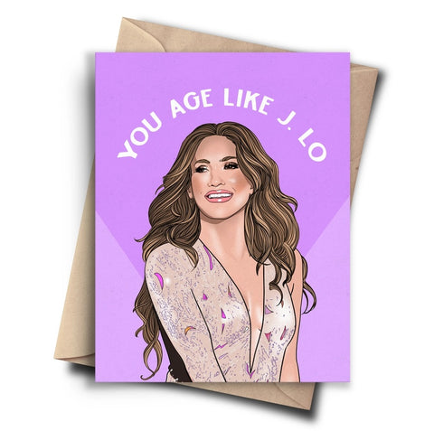 J. Lo Birthday Card
