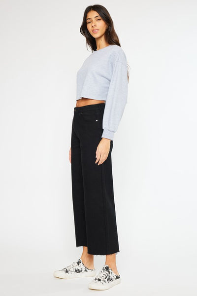 Cropped Wide Leg Jeans