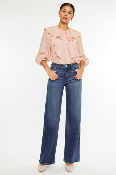 High Rise Wide Leg Jeans