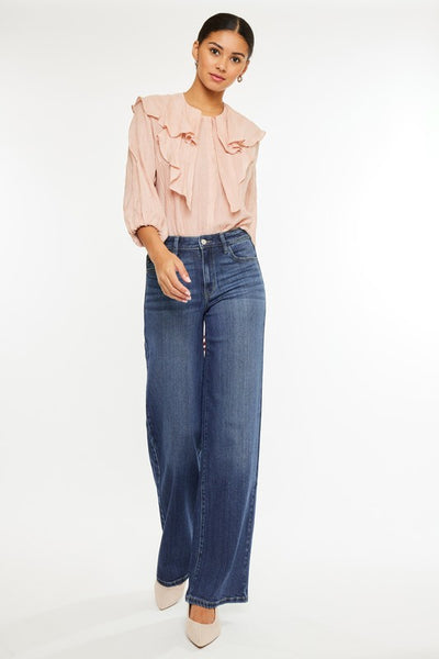 High Rise Wide Leg Jeans