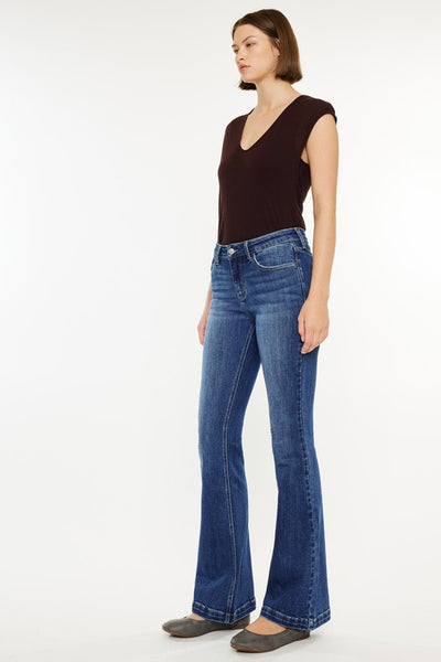 Mid Rise Flare Jeans