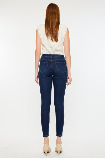 High Rise Skinny Ankle Jeans - 2 Colors