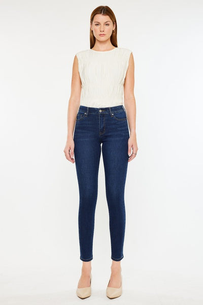 High Rise Skinny Ankle Jeans - 2 Colors