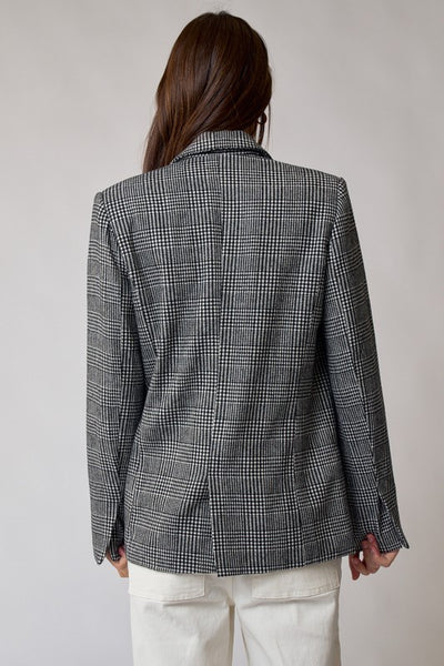 Plaid Double Breasted Blazer - FINAL SALE