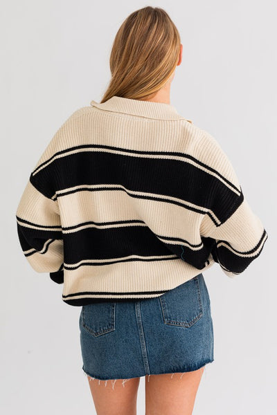 Oversized Collared Sweater