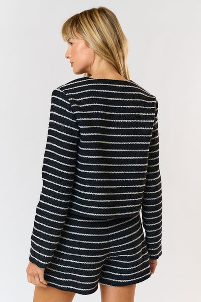 Striped Tweed Jacket