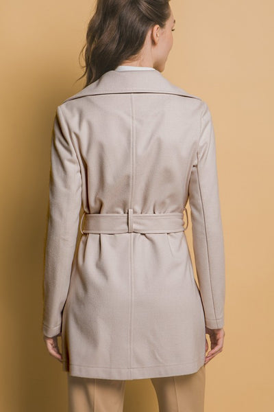 Herringbone Belted Coat