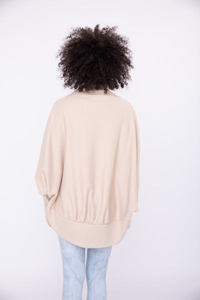 Ribbed Cocoon Cardigan