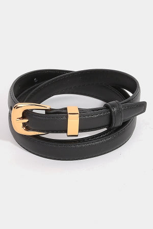 Rounded Buckle Belt