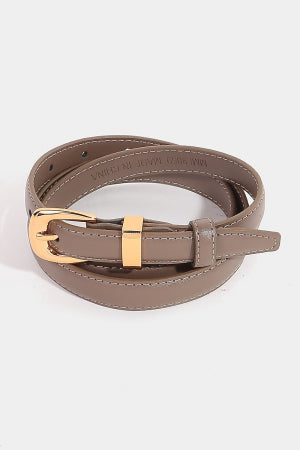 Rounded Buckle Belt