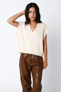 V-Neck Knit Vest