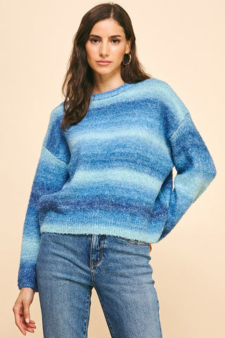 Ombre Stripe Sweater