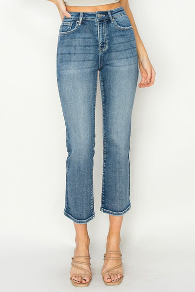 Cropped Straight Jeans