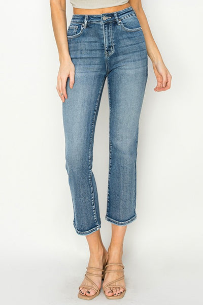 Cropped Straight Jeans