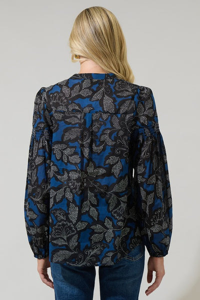 Aurina Midnight Floral Top