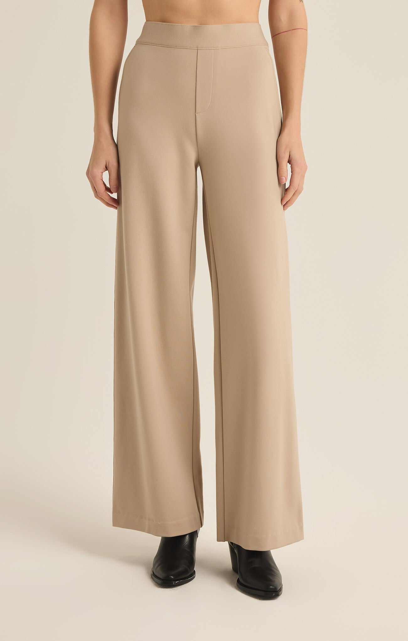 Do It All Wide Leg Trouser Pants - 2 Colors