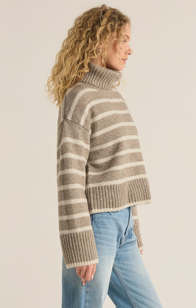 Josephine Striped Turtleneck Sweater