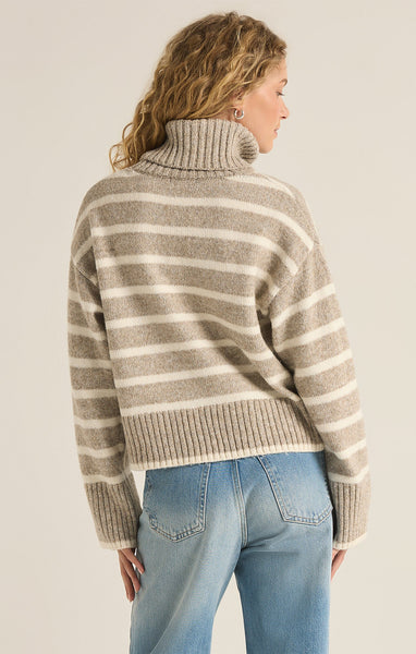 Josephine Striped Turtleneck Sweater