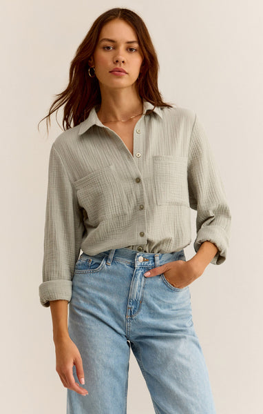 Kaili Gauze Button Up Shirt