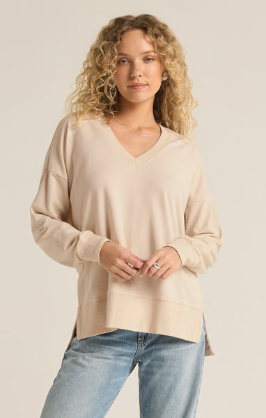 Modern V-Neck Weekender Top - 2 Colors