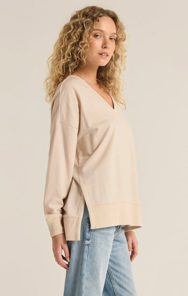 Modern V-Neck Weekender Top - 2 Colors