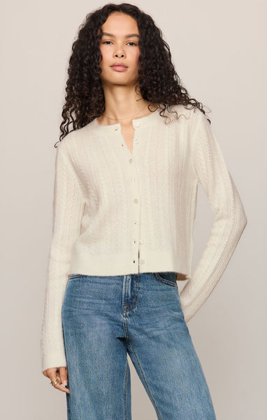 Medina Pointelle Cardigan - 2 Colors
