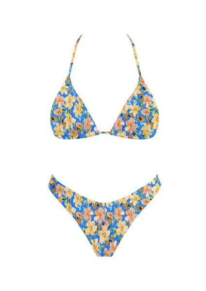 California Floral Bikini Top - FINAL SALE