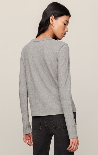 Junie Long Sleeve Cotton Tee - 2 Colors