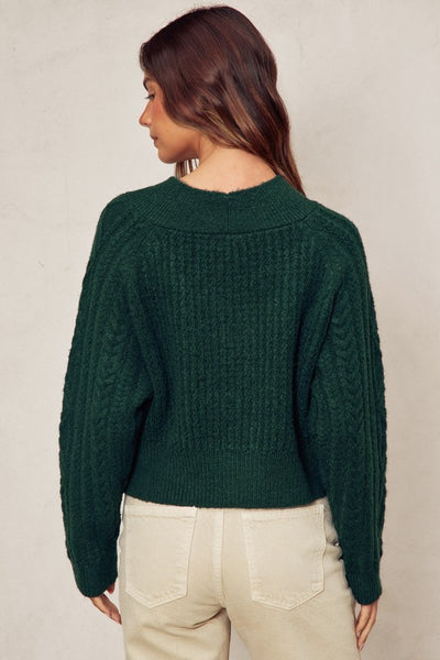 Cozy Cable Knit Cardigan - 2 Colors