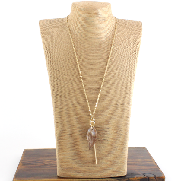 Shell Teardrop Necklace