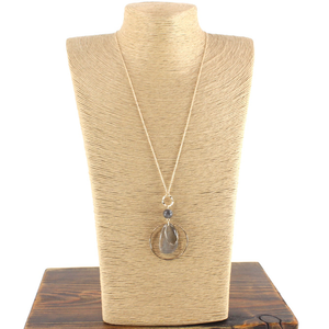 Layered Circle Stone Necklace