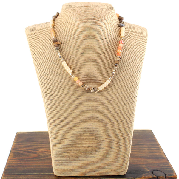 Mixed Stone Sunset Necklace - FINAL SALE